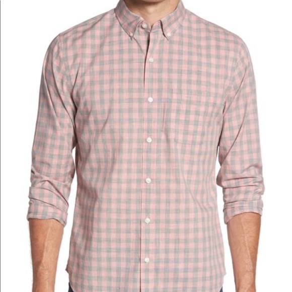 Bonobos Other - NWT Bonobos Summerweight Slim Fit Gingham Shirt in Heather Rose
